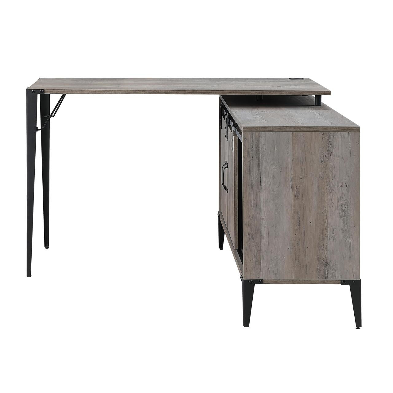 ACME OF00009 Zakwani Gray Oak Writing Desk  2