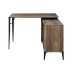 ACME OF00012 Zakwani Rustic Oak Writing Desk with USB  1