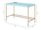 ACME OF00023 Midriaks Baby Blue Writing Office Desk  6