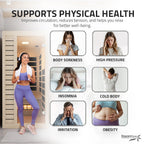 SteamSpa Lucia 1-Person Carbon FAR Infrared Hemlock Wooden Indoor Home Sauna Room with LED Touch Control Panel