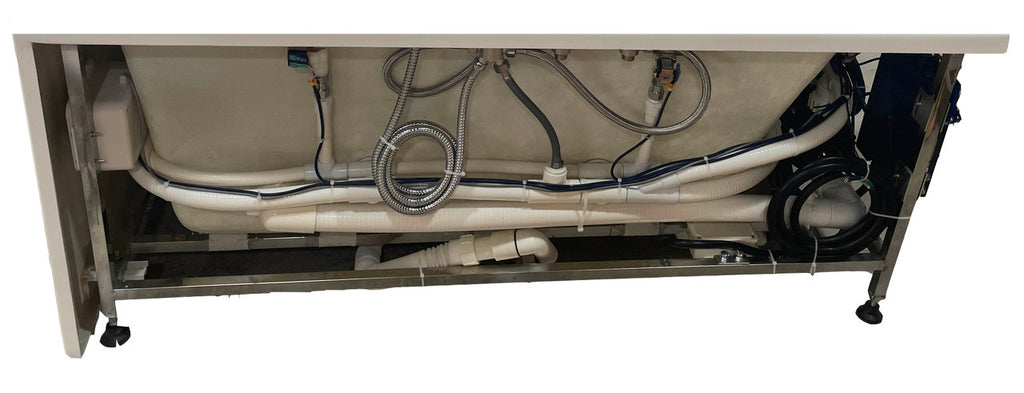 EAGO AM154ETL-R5 5 ft Acrylic White Rectangular Whirlpool Bathtub w Fixtures