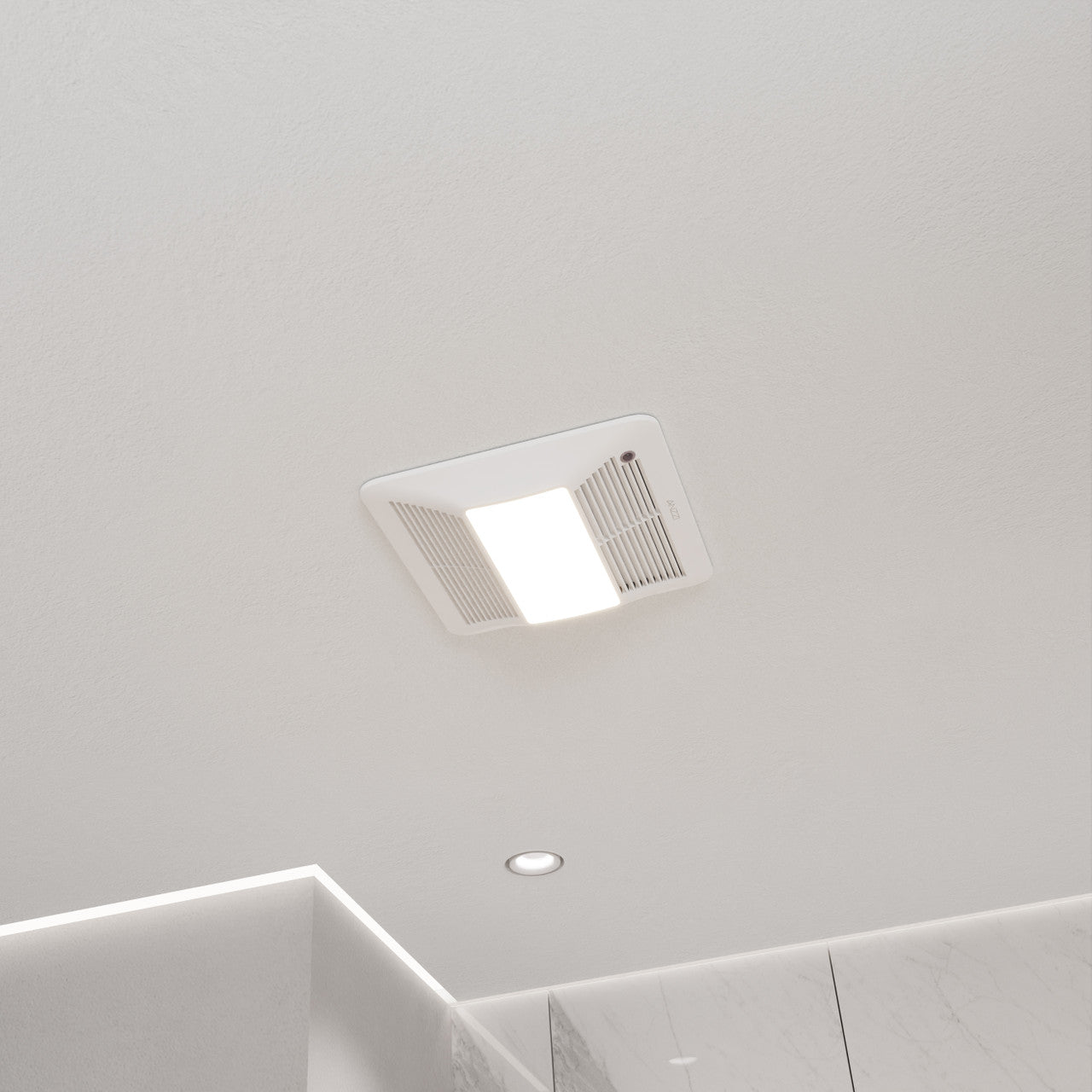 Breeze Series 110 CFM Ceiling Mount Bathroom Exhaust Fan with LED Light and Motion/Humidity Sensor, Bluetooth Speaker