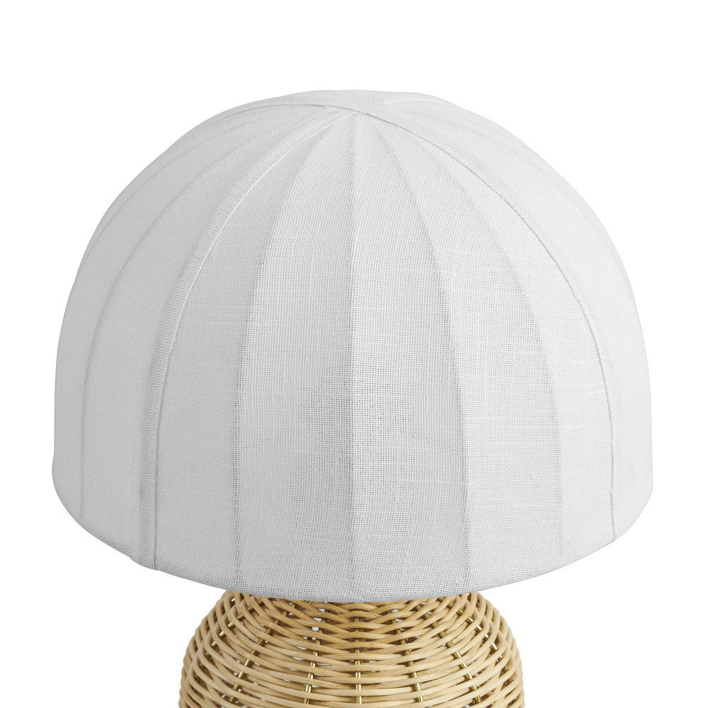 Santo Rattan Table Lamp With Dome Shade by Modway  4