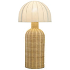 Santo Rattan Table Lamp With Dome Shade by Modway