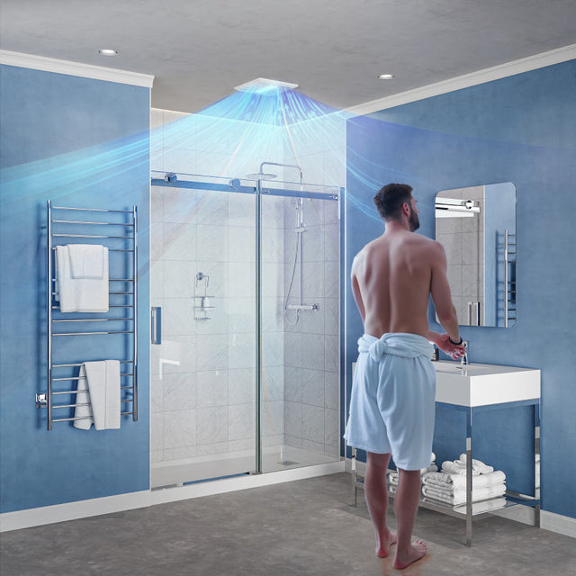Spring Series 110 CFM Ceiling Mount Bathroom Exhaust Fan with Brilliant LED Light and ENERGY STAR in Soothing White