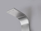 ANZZI Fontan 64 in. 6-Jetted Full Body Shower Panel with Heavy Rain Shower and Spray Wand in Brushed Steel SP-AZ026