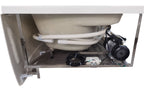 EAGO AM161-L  5' Single Person Corner White Acrylic Whirlpool Bath Tub - Drain on Left