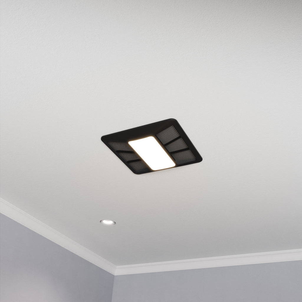 Summers Series 100 CFM Ceiling Mount Bathroom Exhaust Fan with Brilliant LED Light, Humidity Sensor Activation