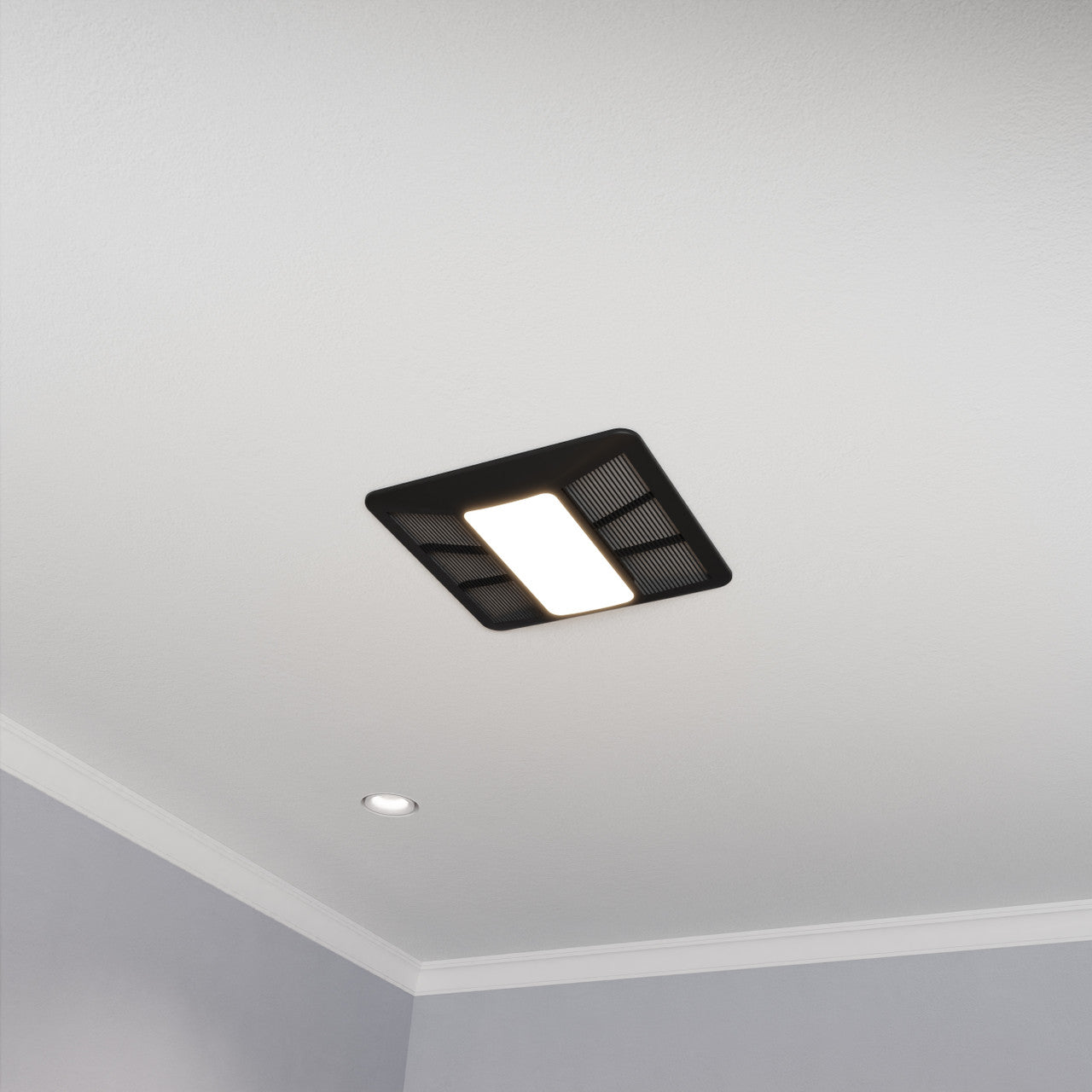 Summers Series 100 CFM Ceiling Mount Bathroom Exhaust Fan with Brilliant LED Light, Humidity Sensor Activation