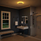 Twilight Series 100 CFM Ceiling Mount Bathroom Exhaust Fan with Brilliant LED Light, Humidity Sensor, Night Light