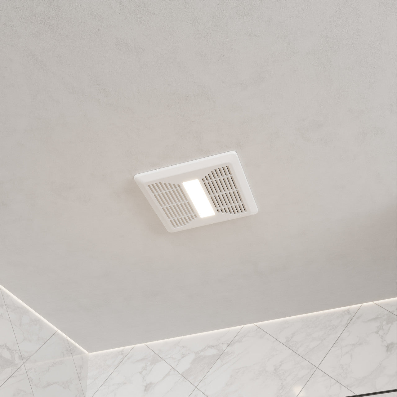 Daisy Series 80 CFM Ceiling Mount Bathroom Exhaust Fan with Brilliant LED Light and ENERGY STAR in Soothing White